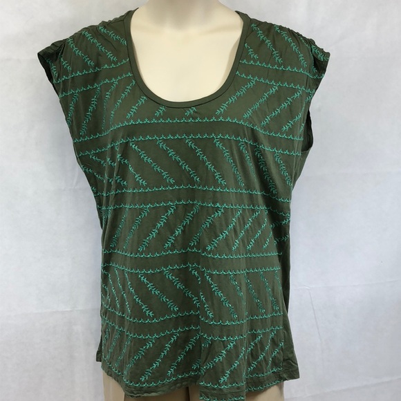 Natural Reflections embroidered t-shirt top